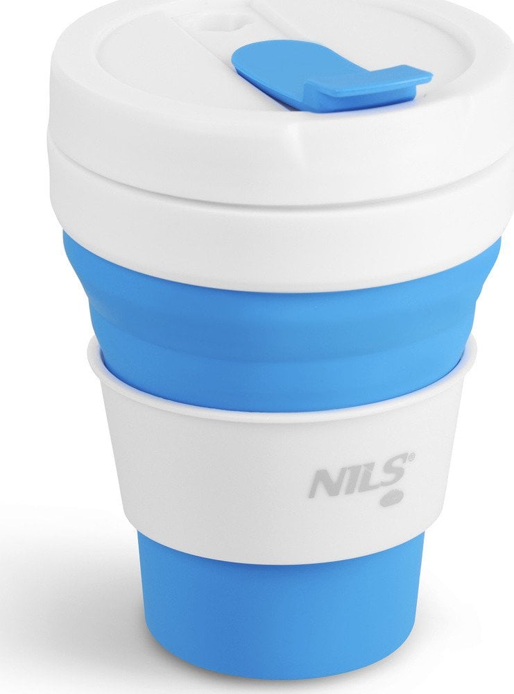 NILS NC4103 KUBEK SILIKONOWY SKŁADANY 475 ML NIEBIESKI