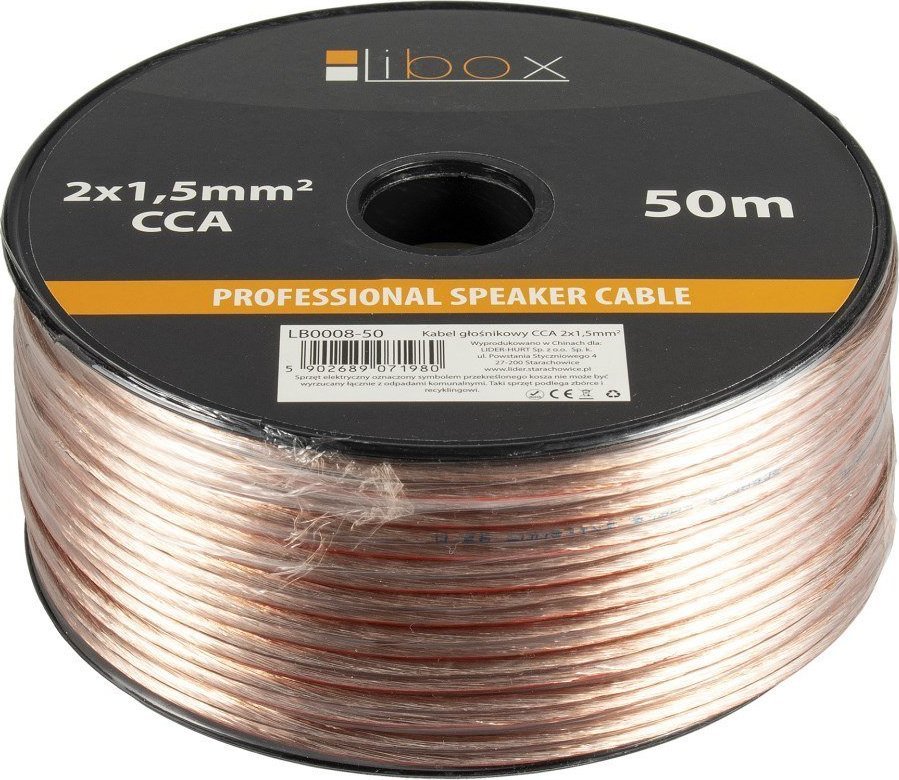 Przewód Libox Kabel głośnikowy 2x1,50 LB0008-50