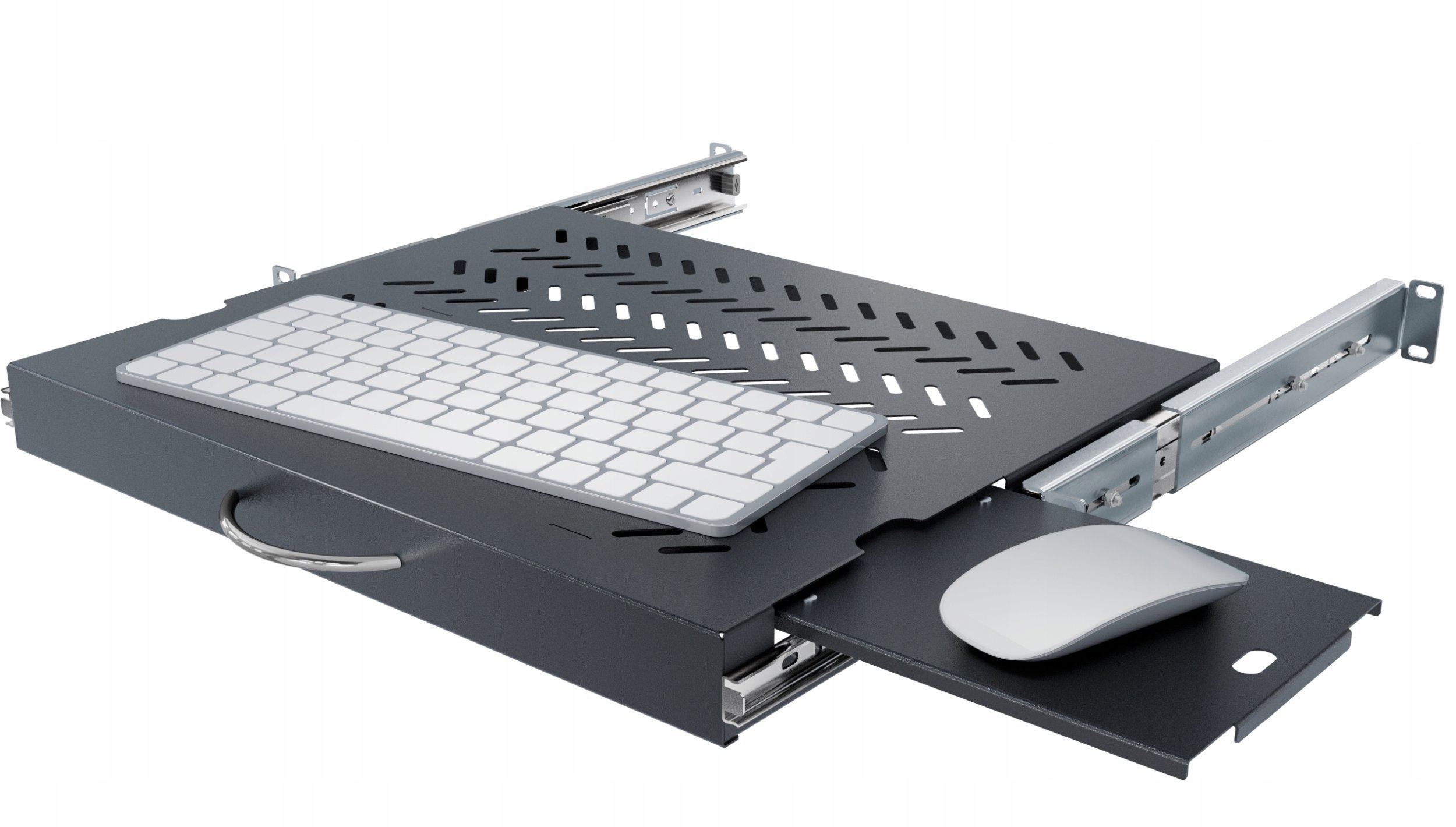 REGULOWANA SZUFLADA DO KLAWIATURY I MYSZKI RSR-F2-19-1U-350B-KM STALFLEX