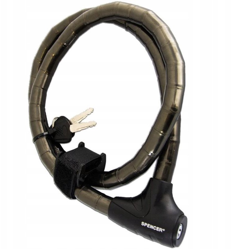 Zamek linka rowerowa SPENCER 18x120cm pancerny