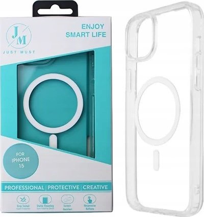 Just Must JM MAGSAFE CRYSTAL I for iPhone 15 Clear