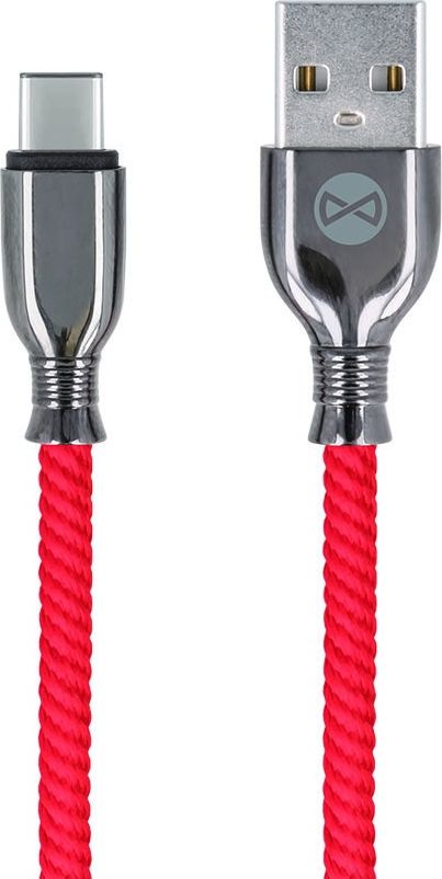 Kabel USB Forever USB-A - USB-C 1 m Czerwony (GSM097162)