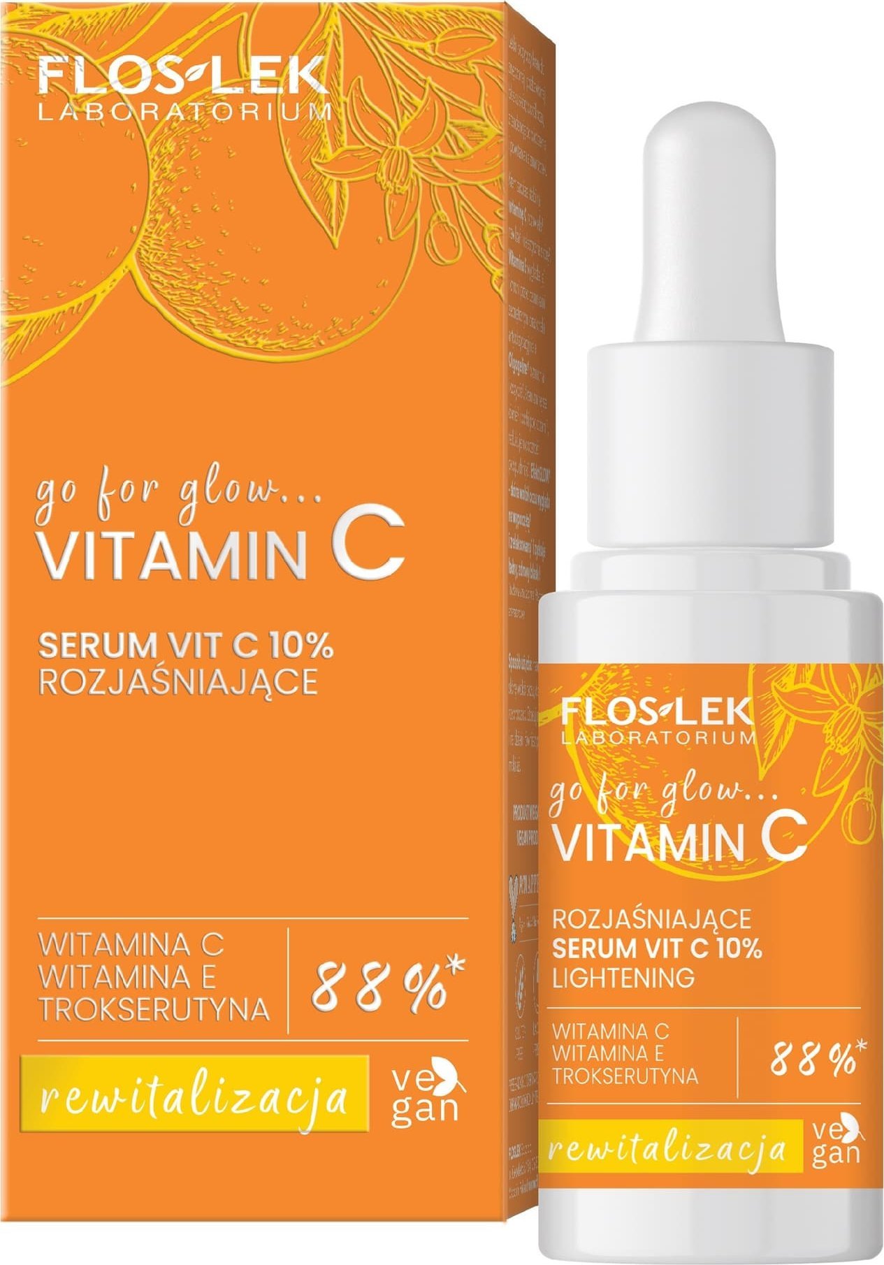 Floslek FLOSLEK Go For Glow Witamin C Serum Vit C 10%rozjaśniające 30 ml