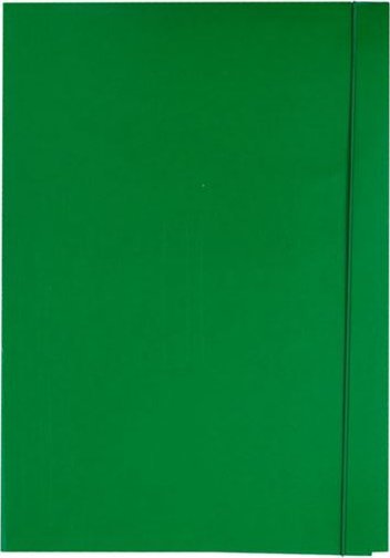 Oficio Teczka z gumką A4 zielona lakierowana 320g