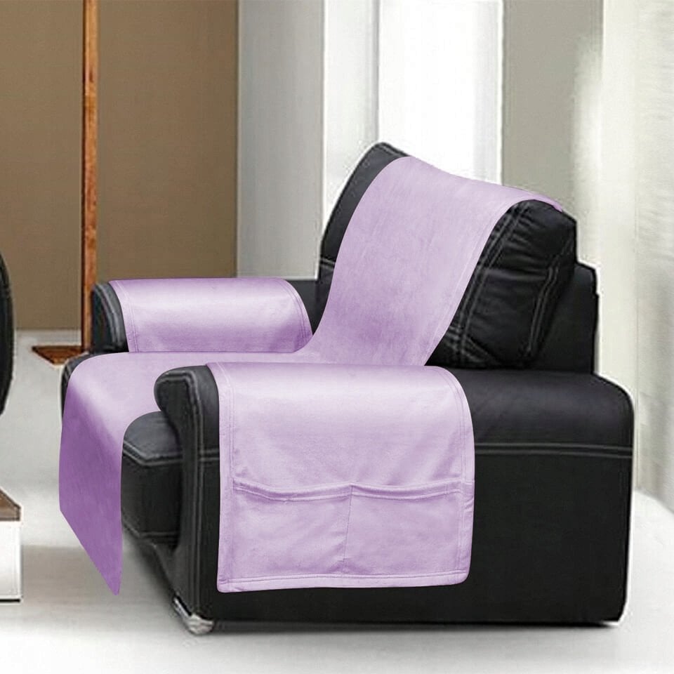 Narzuta jednobarwna na fotel MUSTELLA, roz. 65x170