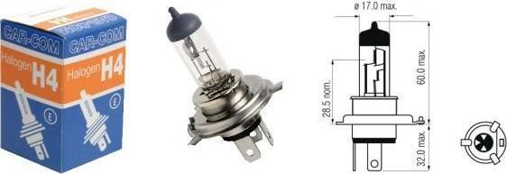 Carcommerce ŻARÓWKA H4 24V 75/70W P43T