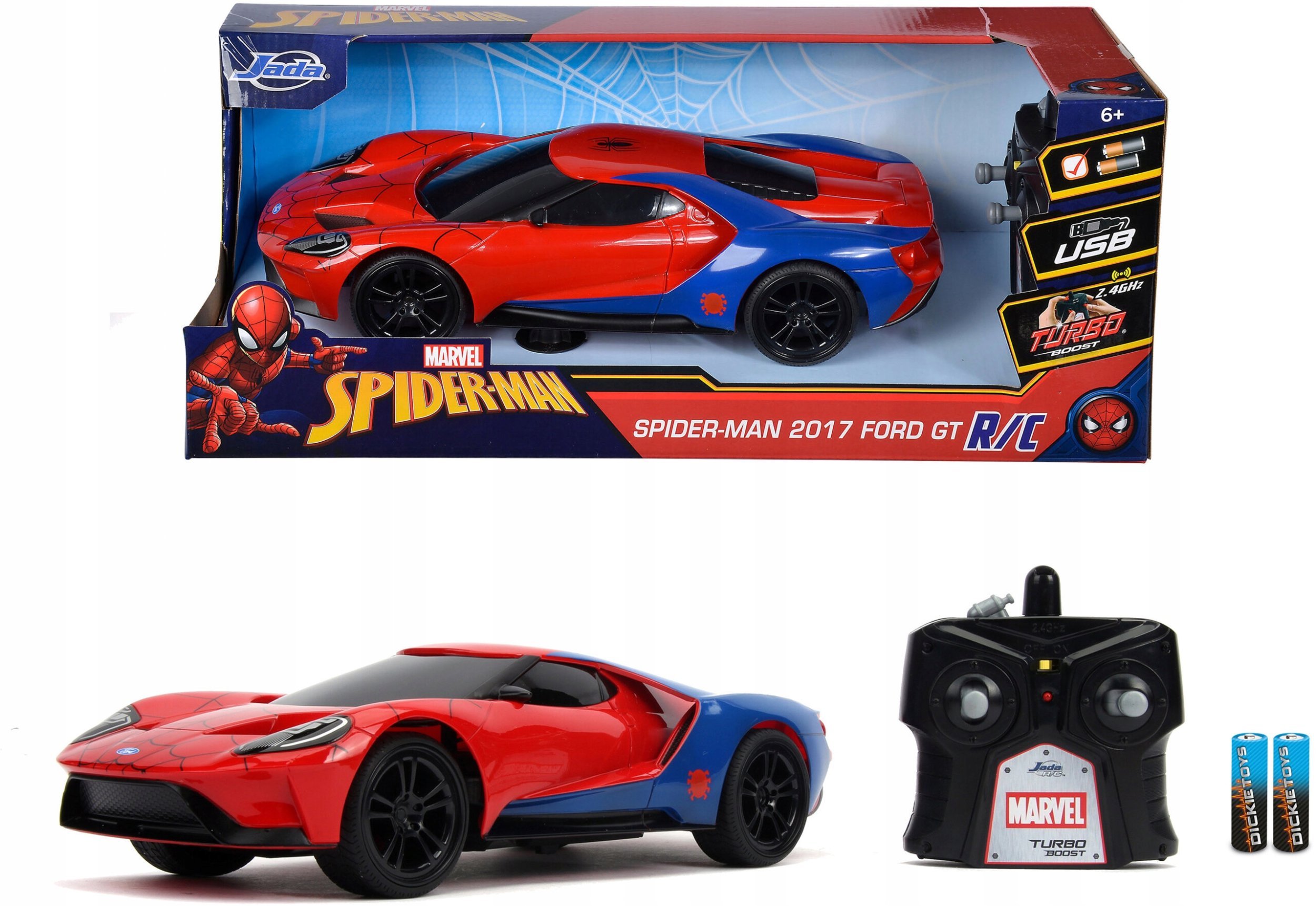 JADA RC Spiderman Ford GT 1:16 9330760314