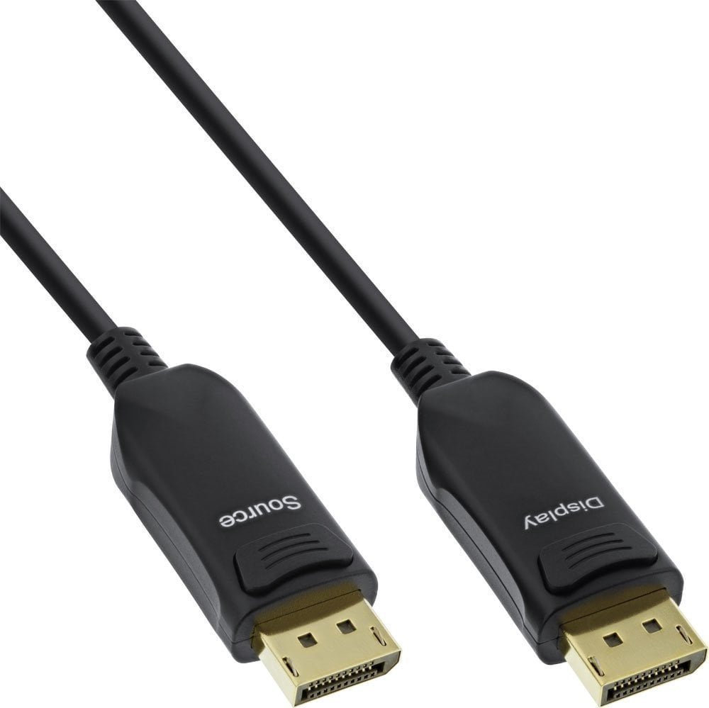 Kabel InLine 60 sztuk pakiet DisplayPort 1.4 Kabel czarny złocone styki 1m