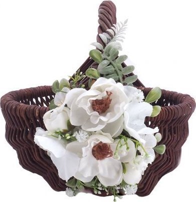 Dekoracja świąteczna Wnuk Koszyczek świąteczny (Baniak/20cm/Kwiat)