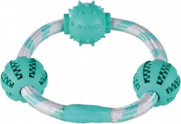 Trixie Sznur z piłkami „Denta Fun”, o 20 cm