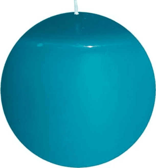 Świeca klasyczna kula lazurowa 10cm