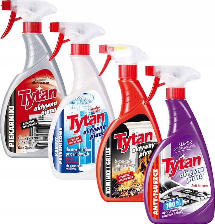 Tytan Tytan MIX 4xSPRAY Grill Piekarnik Tłuszcz Kamień