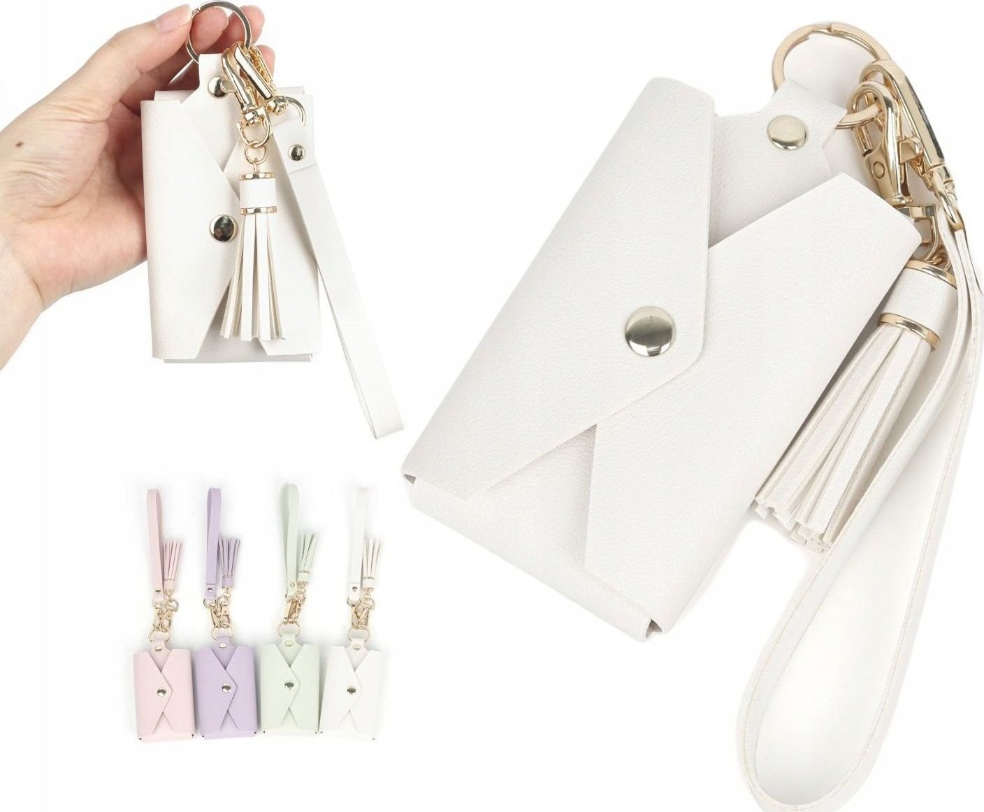 Pokrowiec LoveInstant Futerał Etui na Zdjęcia do FujiFilm Instax Mini / ZINK + Breloczek Klucze / Biały