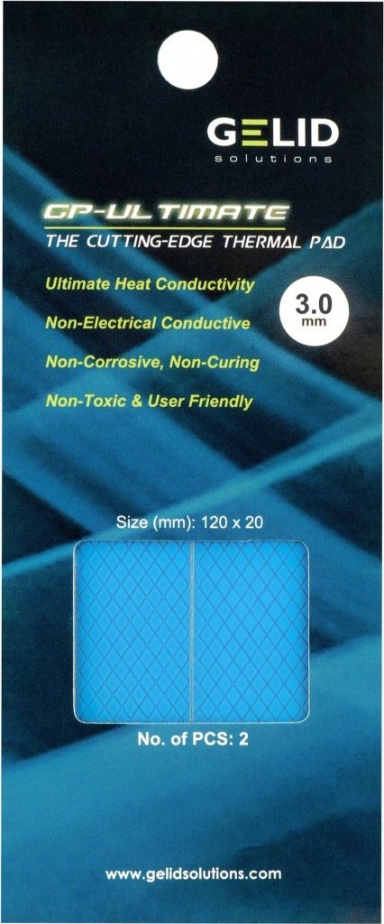 Gelid Gelid GP-Ultimate thermalpad 120x20x3mm 2pcs TP-VP04-R-E