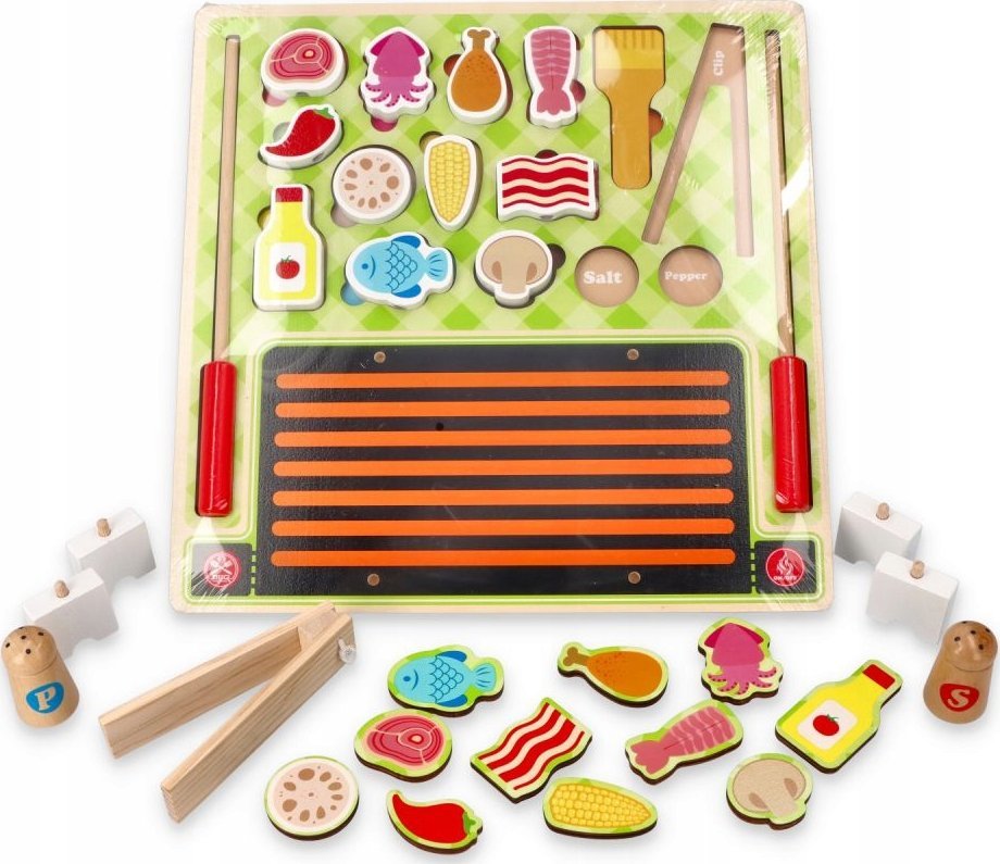 Bino Układanka drewniana Grill 3D