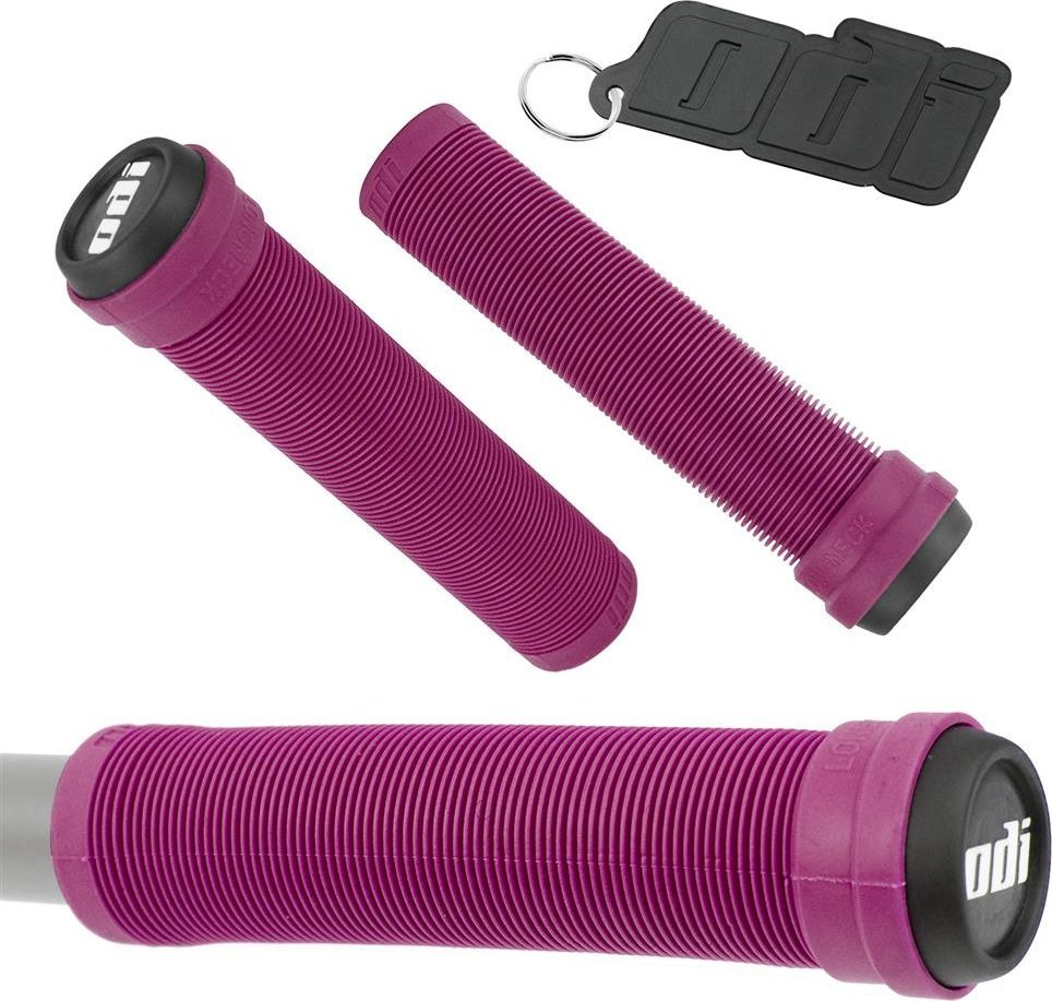 ODI Vairo rankenėlės ODI Soft Longneck BMX Flangless 143mm Violetinė