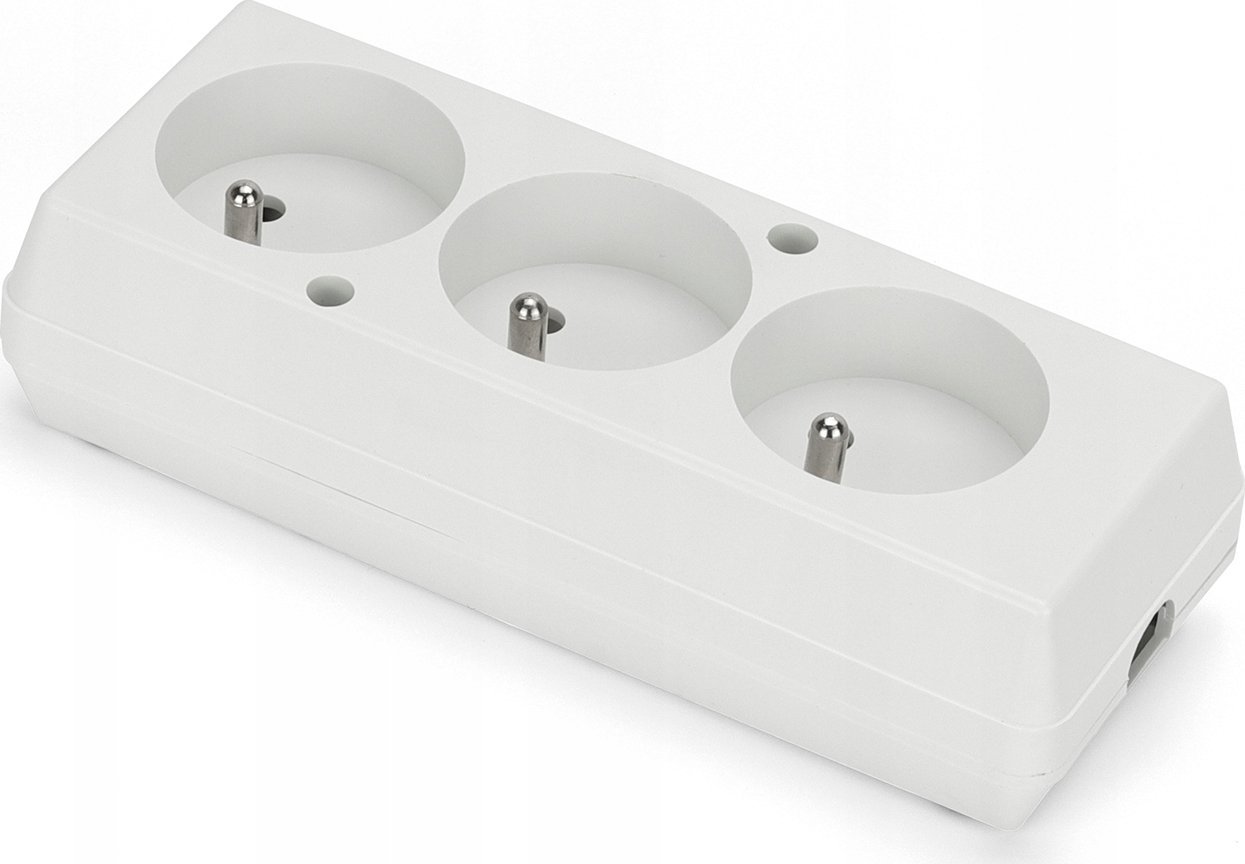 Montis Gniazdo rozbieralne trzykrotne GN-370 Montis MT087-B białe