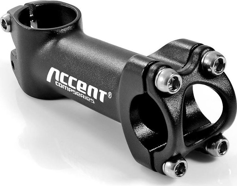 Accent Wspornik kierownicy AS-32 AH 1-1/8" / 90mm / 10° / 25.4mm, czarny piaskowany uniwersalny