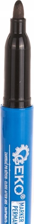 Geko Marker budowlany permanentny czarny cienki – zestaw 5 szt. (144)