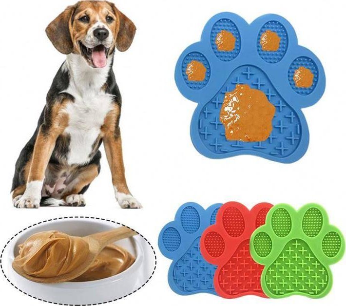 Aptel ANTYSTRESOWA MATA DLA PSA Tacka do Lizania 18x18cm niebieska AG761