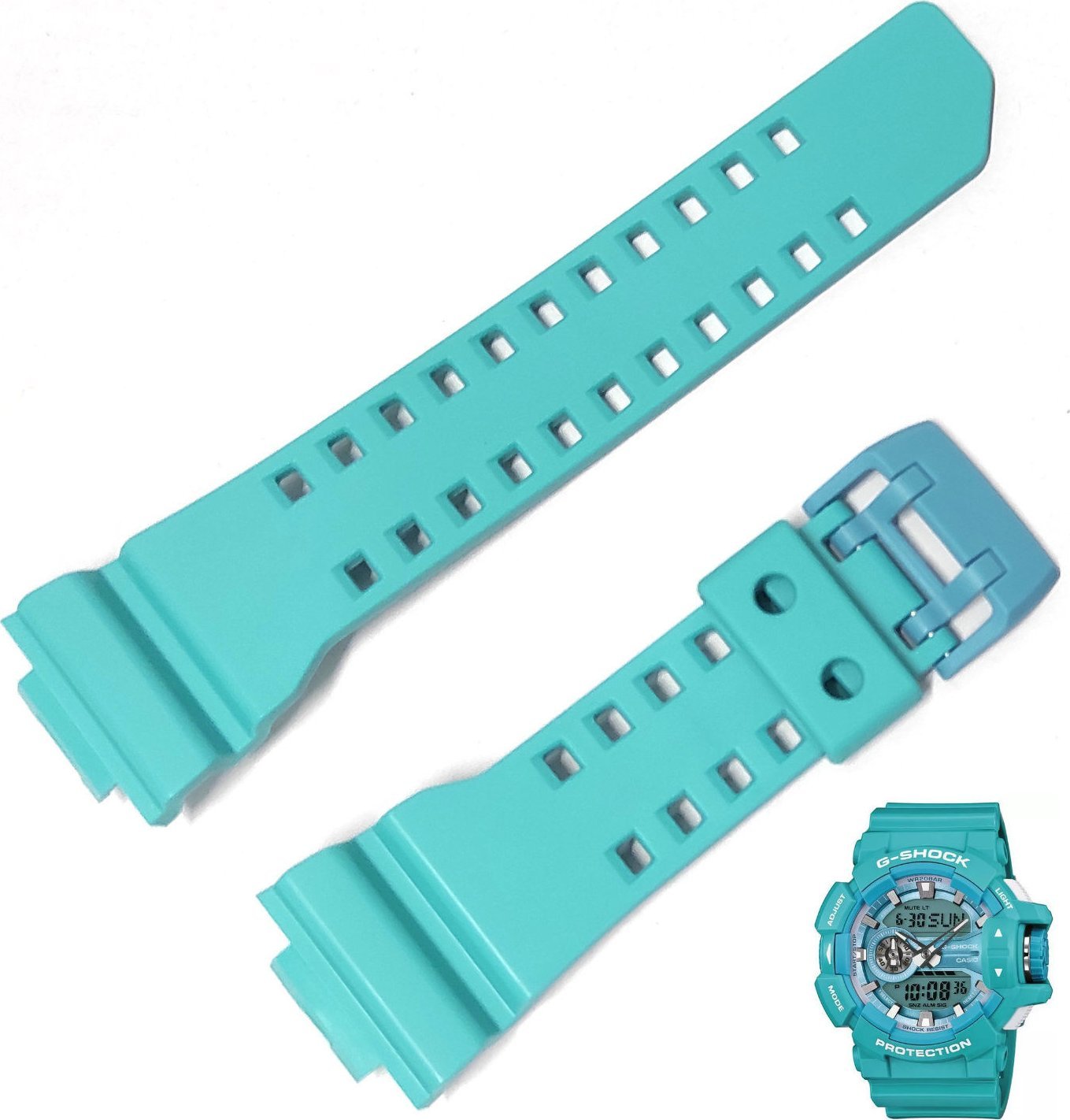 Pasek do zegarka Casio G-Shock GA-400A zielony 10491477 .