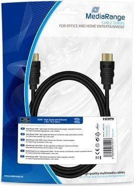 Kabel MediaRange HDMI - HDMI 2m czarny (MRCS210)