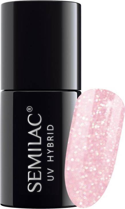 Semilac Lakier hybrydowy 7 ml Pink Crystals 164