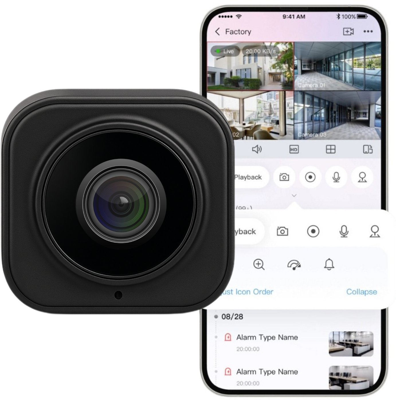 MINI KAMERA WIFI SZPIEGOWSKA ANDROID Z CZUJNIKIEM RUCHU PODGLĄD NA TELEFON