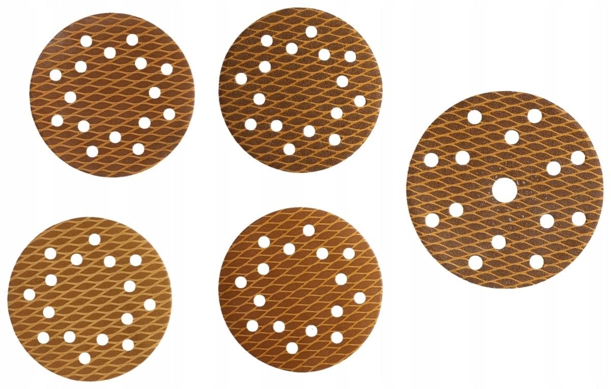 Dedra Tarczki ścierne Anti-clogg 150mm, #80, rzep, zestaw 5szt