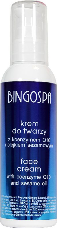 BingoSpa Krem do twarzy z koenzymem Q10 i olejkiem sezamowym 135g