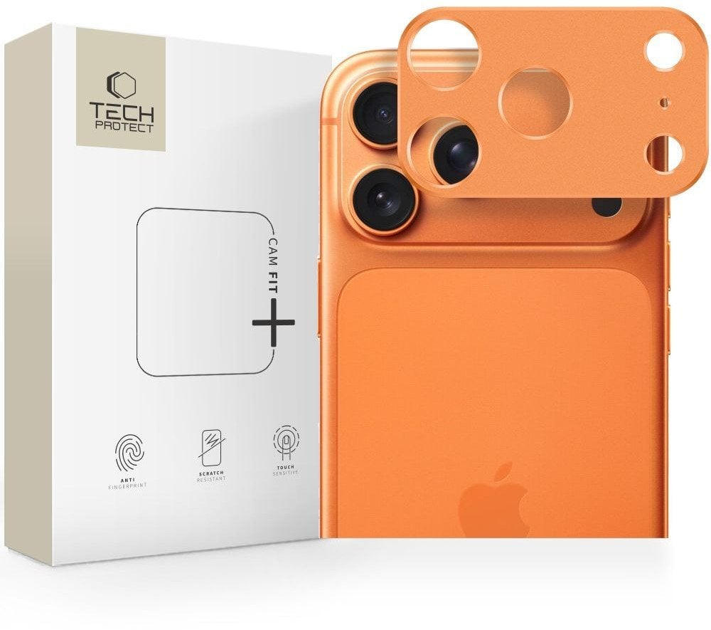 Osłona aparatu Tech-Protect Camalloy Fit+ do Apple iPhone 17 Pro Cosmic Orange