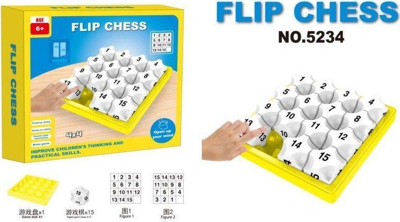 DK Gra Logiczna Edukacyjna Układanka Liczbowa Karty FLIP CHESS