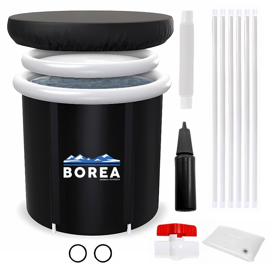 Wanna do Morsowania Składana Balia Beczka do Kąpieli Lodowej Basen 80cm