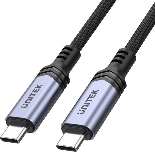 Kabel USB Unitek USB-C - USB-C 2 m Czarny (C14110GY-2M)