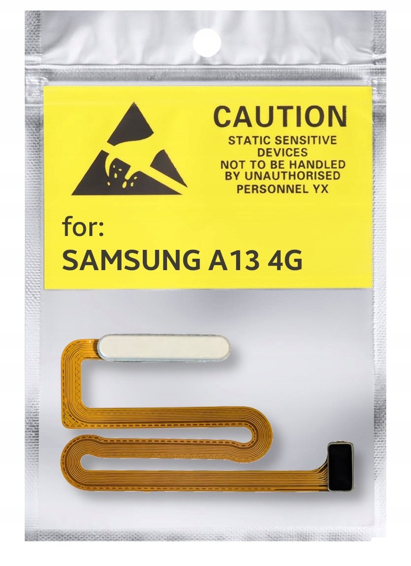 Oryginał Czytnik Linii Papilarnych do Samsung A13 4G Przycisk Power Biały (5904858323395)