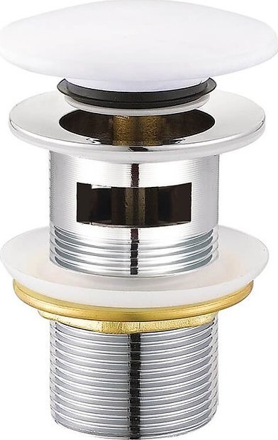 Cersanit CREA - Korek klik-klak ceramiczny, z przelewem, biały (K99-0223)