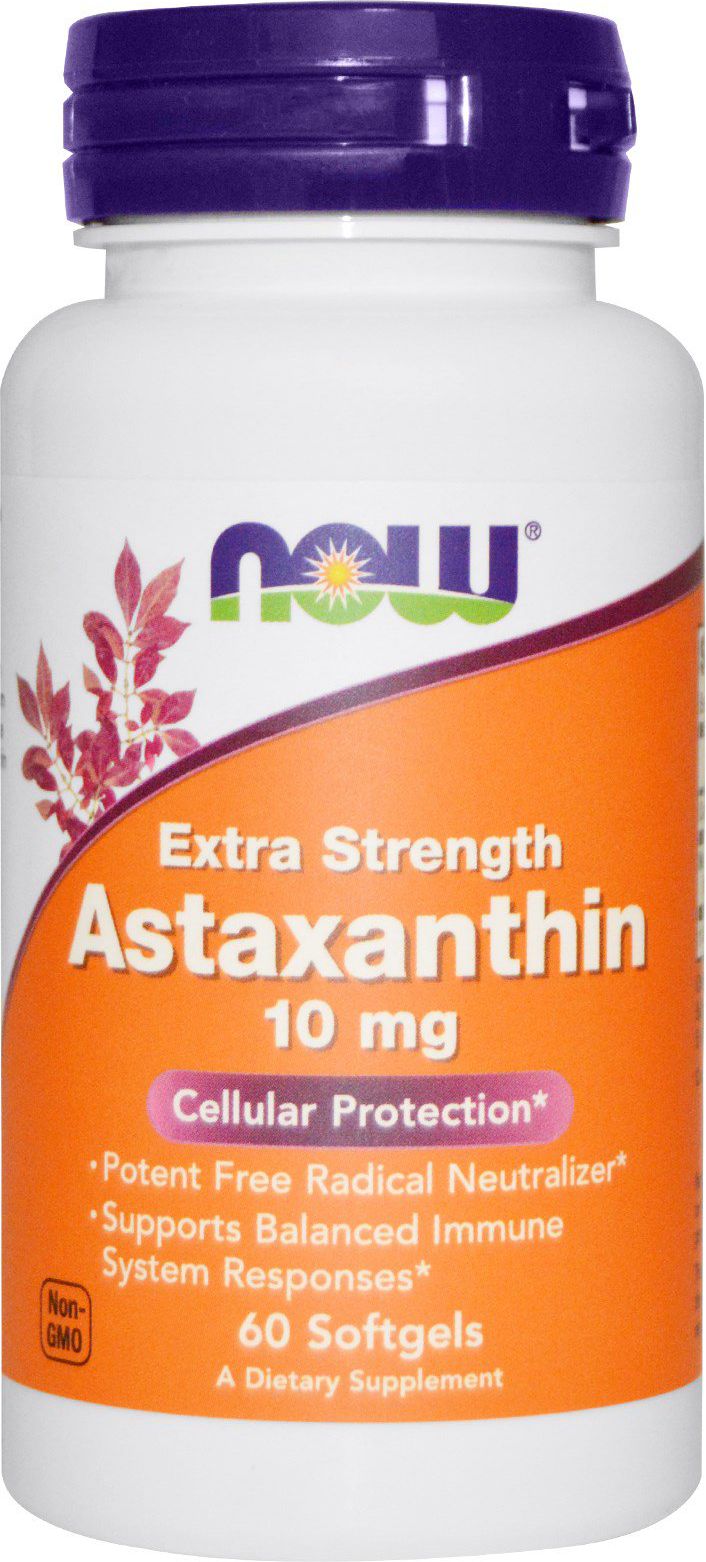 NOW Foods Astaxanthin 10mg 60 kaps.