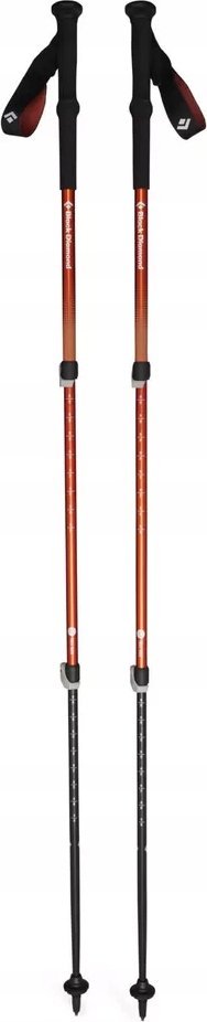 Black Diamond Black Diamond Trekking Poles Trail Back Fitness Equipment (1 Pair, 100 to 140 cm, Burnt Sienna)