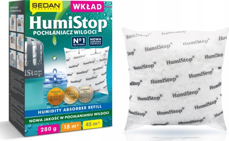 Sedan HUMISTOP - Wkład zapas Pochłaniacz wilgoci - 280 g