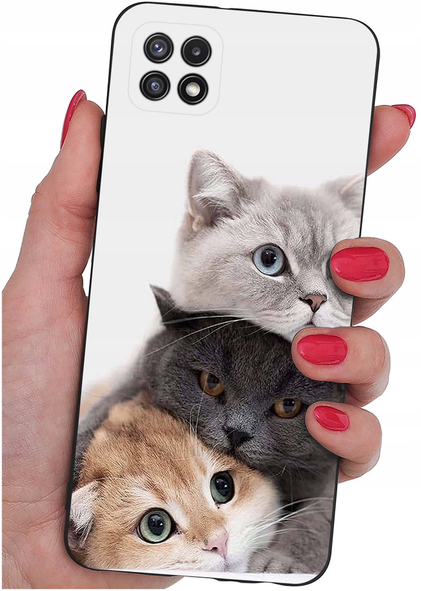 Etui do Samsung A22 5G WZORY |SILIKONOWE MATT CASE + SZKŁO 9H