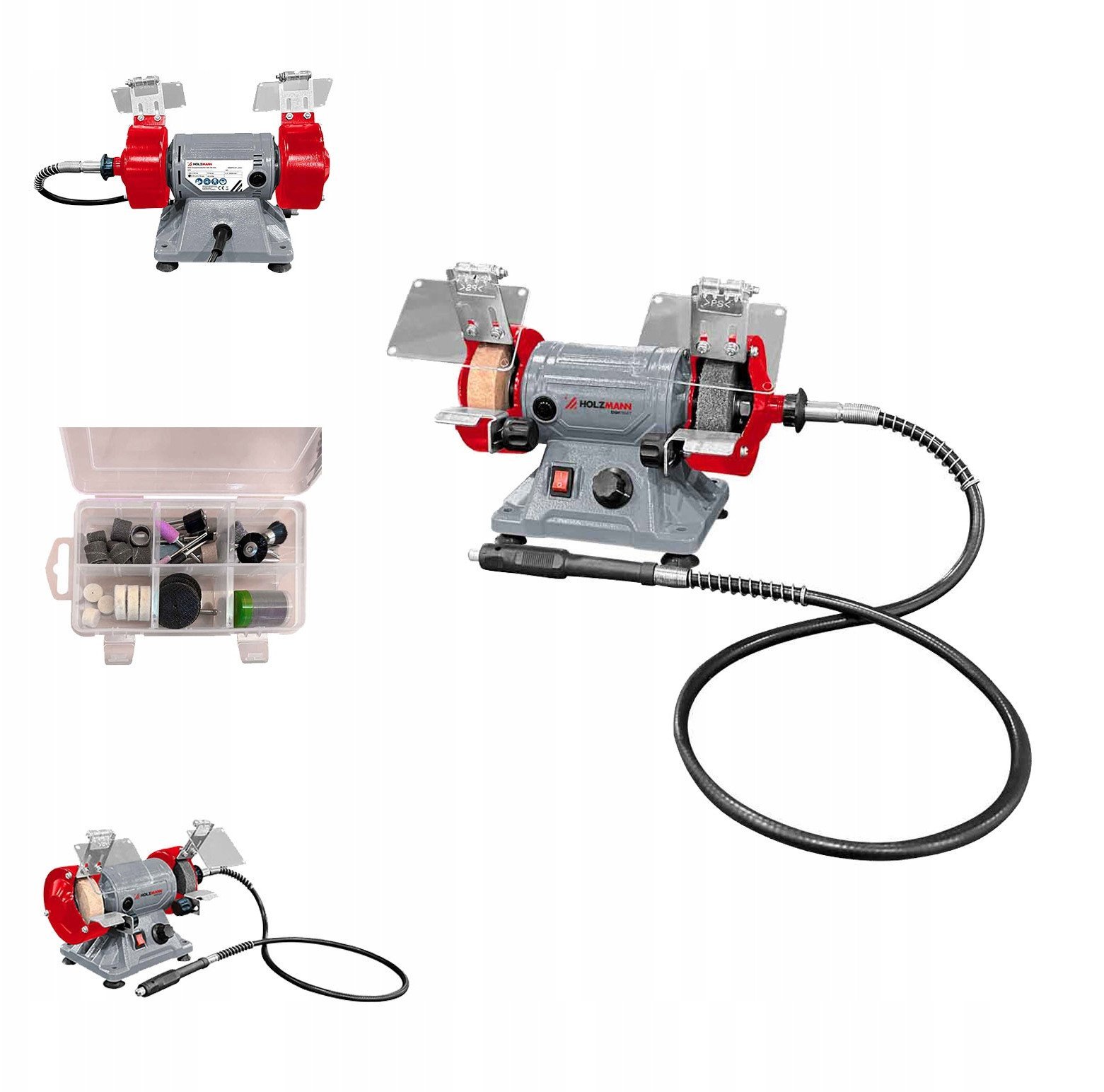 Miniszlifierka stołowa mini szlifierka przewodem elastycznym wielofunkcyjna DSM75SET