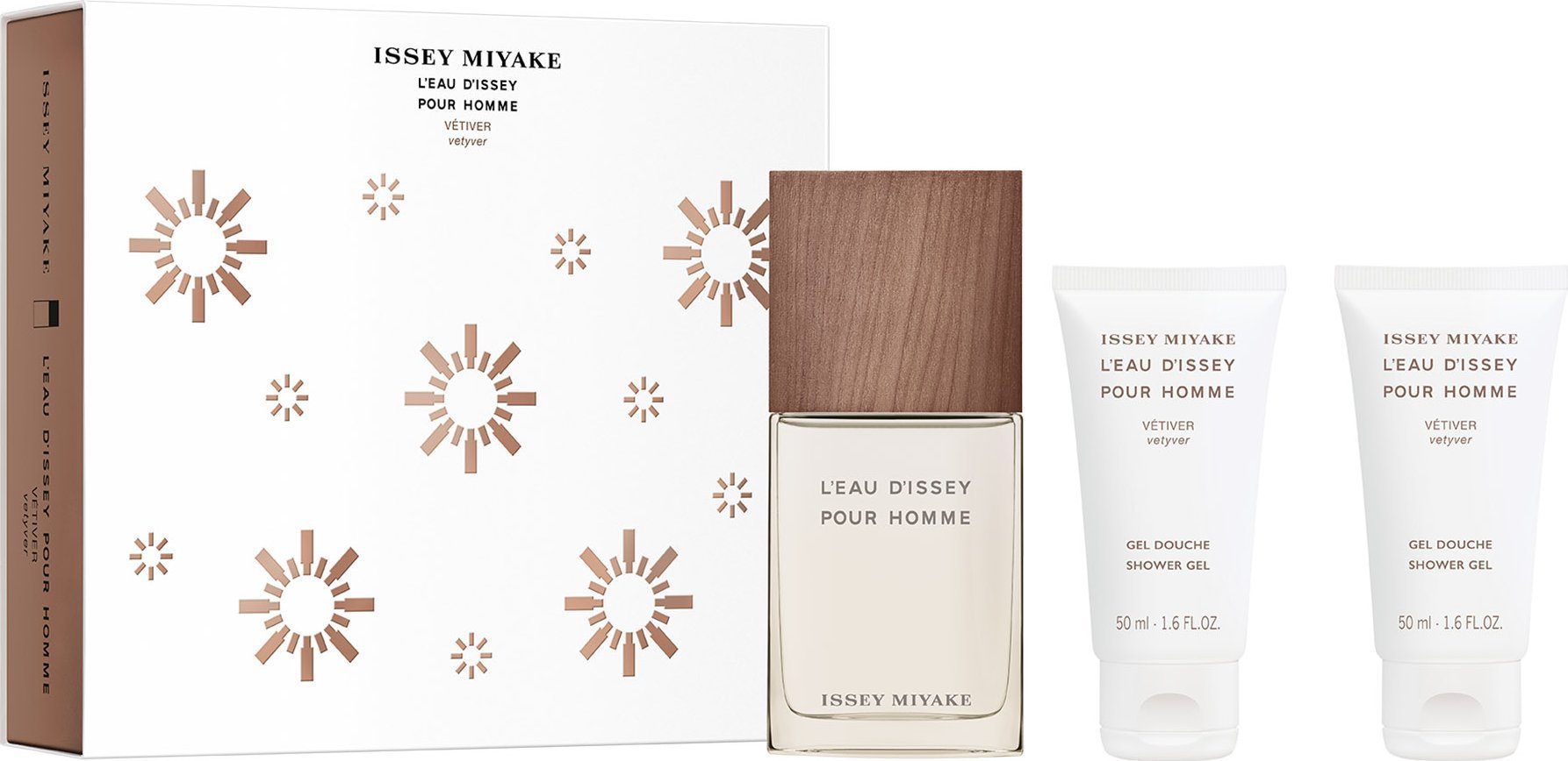 Issey Miyake Xmas 2023 Set Issey Miyake: L'Eau d'Issey Vetiver, Eau De Toilette, For Men, 50 ml + L'Eau d'Issey Vetiver, Hydrating, Shower Gel, For Al