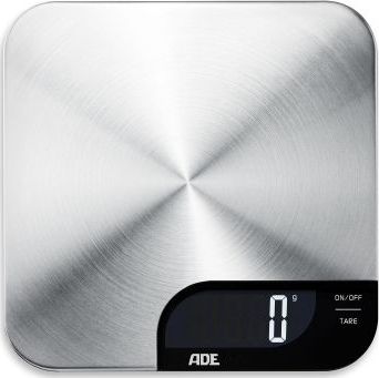 Waga kuchenna ADE Alessia do 5 kg, 19 x 19 cm, szczotkowana stal nierdzewna