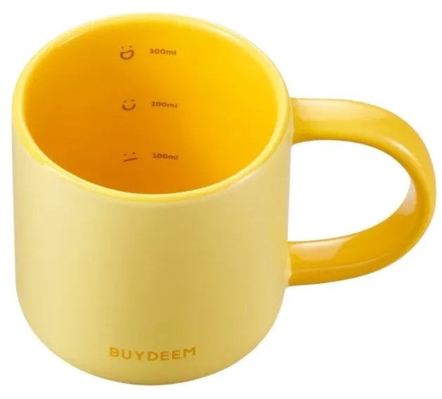 BUYDEEM Kubek ceramiczny 300ml, model CD1018, kolor Mellow Yellow