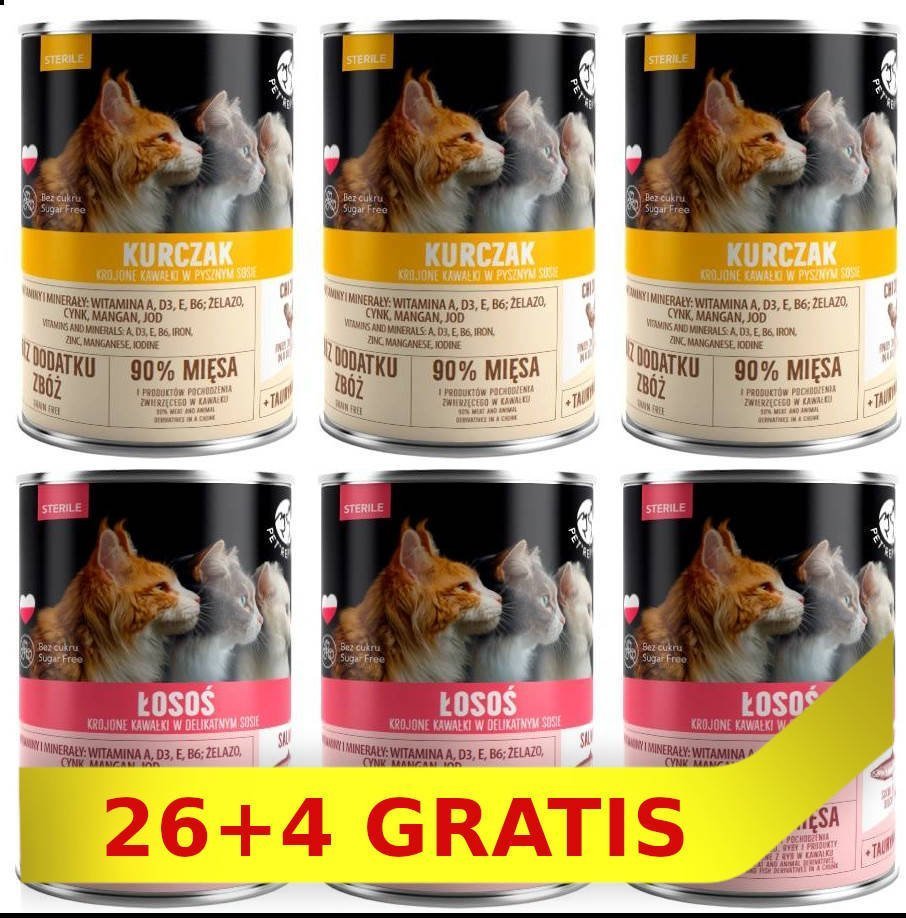 Pet Republic PetRepublic kawałki w sosie Mix smaków (steril) 30x400g