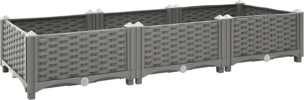 vidaXL vidaXL Donica do podwyższonej rabaty, 120x40x23 cm, polipropylen