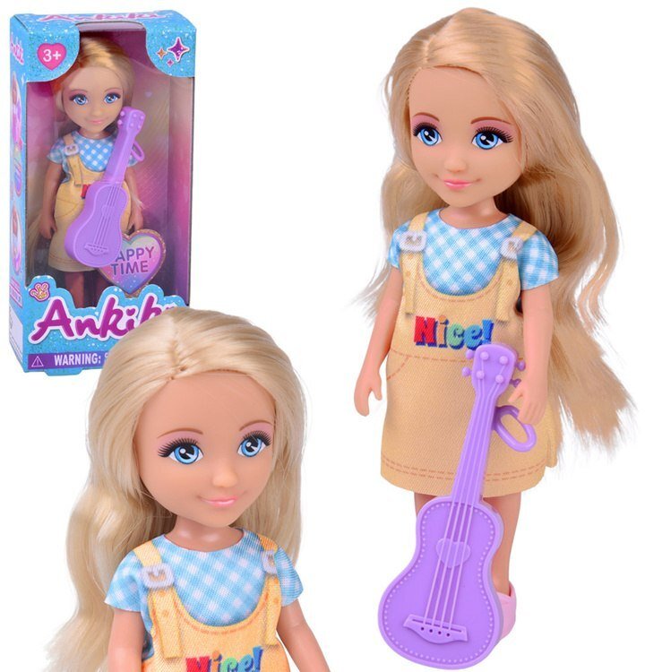 Jokomisiada Ankiki Lalka z gitarą - urocza mała muzyczna laleczka 14 cm ZA6008 EDUKAMP