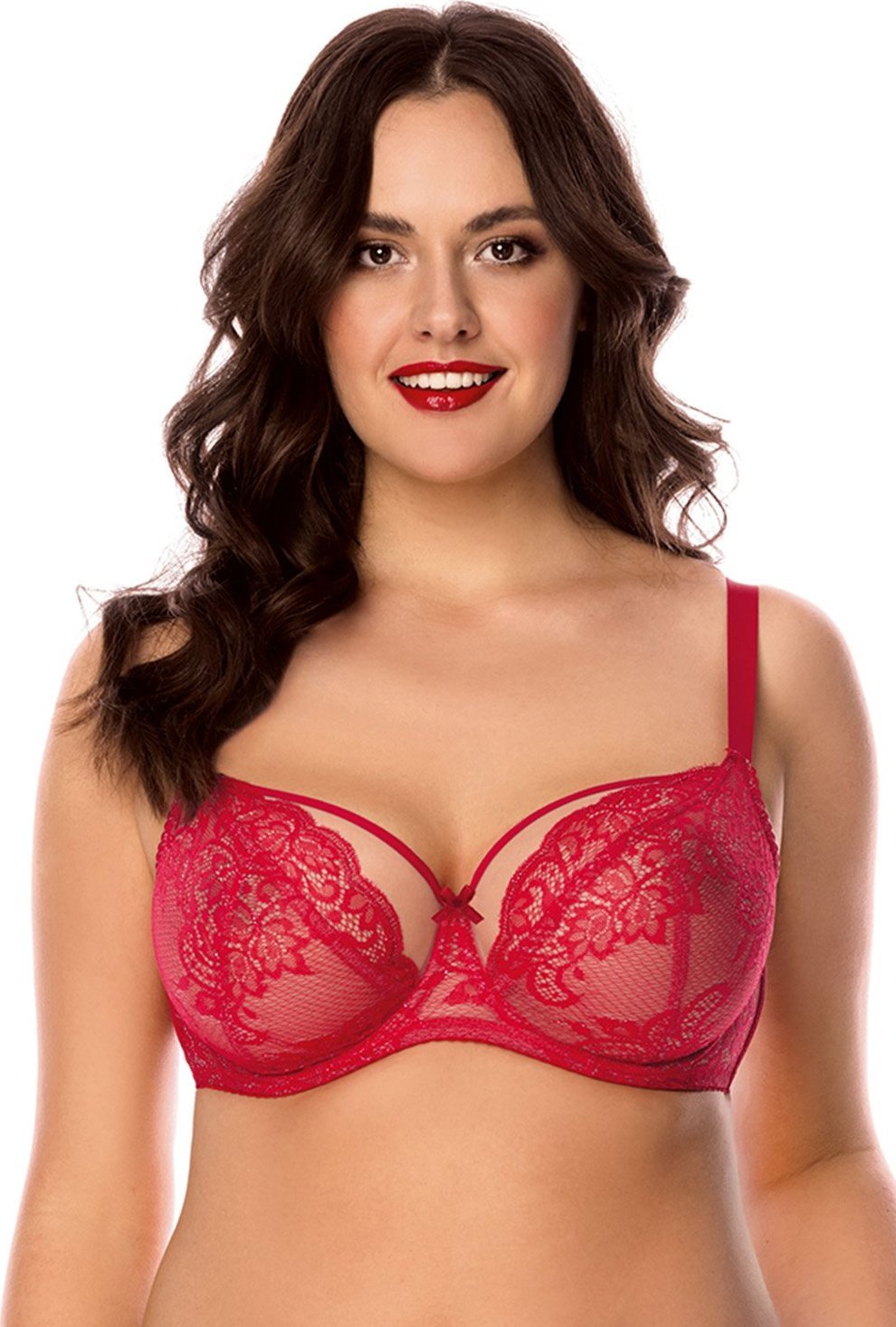 Vivisence Vivisence 1044 czerwony 75G Biustonosz miękki