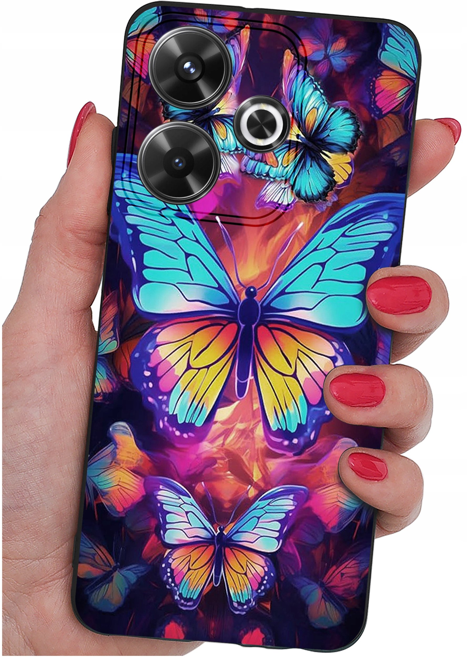 Etui do Xiaomi Redmi 13 4G WZORY |SILIKONOWE MATT CASE + SZKŁO 9H