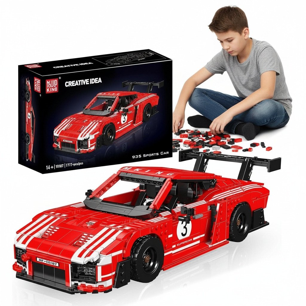 Coil klocki konstrukcyjne zestaw 1717 el. elementów samochód sportowy